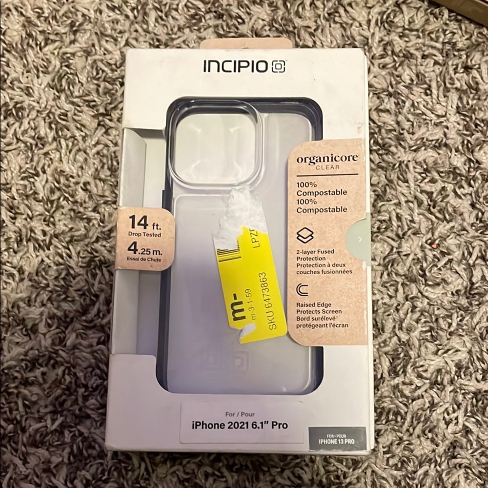 Incipio Organicore Clear Case for iPhone 2021 6.1" Pro - White